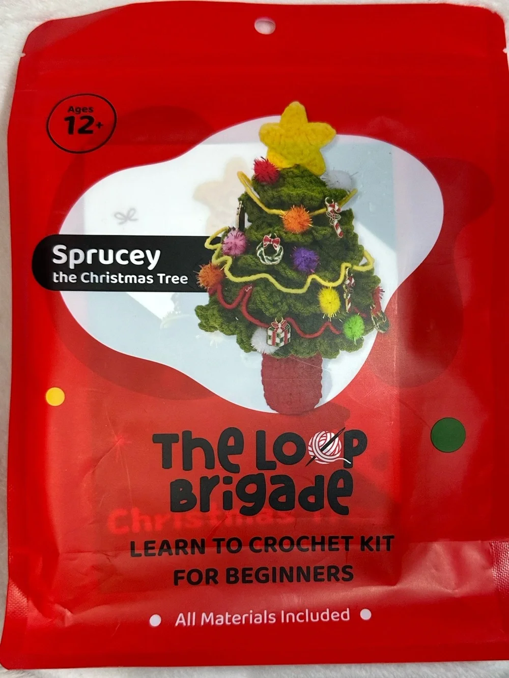 The Loop Brigade Sprucey The Christmas Tree Learn To Crochet Kit Beginners